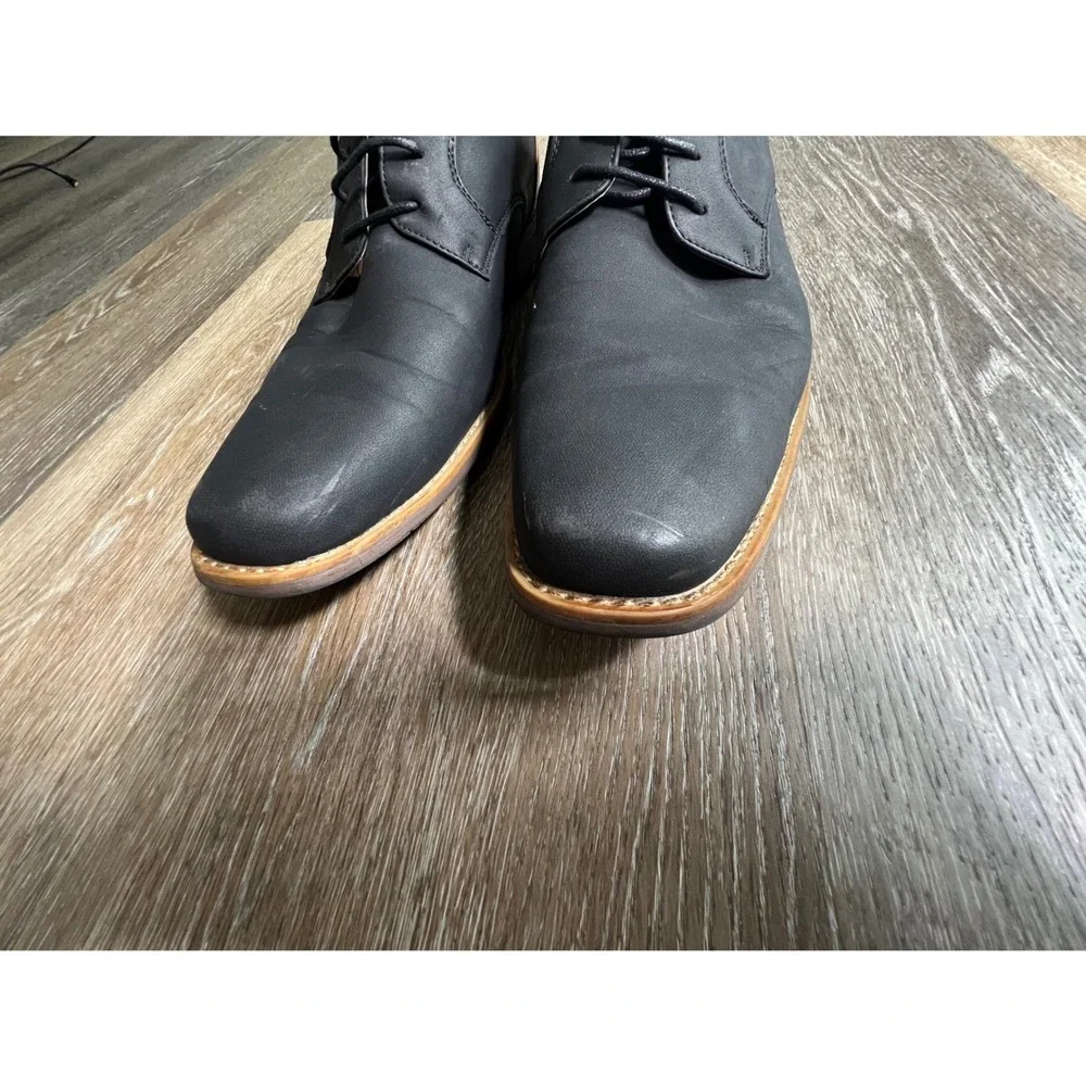Perry‎ Ellis Portfolio Finley Dress Shoes Mens 12 Black Brown Two Tone Derby